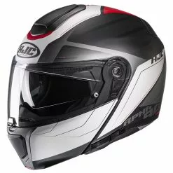 Fibra Casco Modulare Hjc Rpha 90s Cadan Rosso Nero