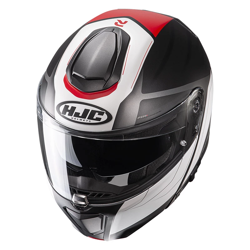 Fibra Casco Modulare Hjc Rpha 90s Cadan Rosso Nero 2 Fibra Casco Modulare Hjc Rpha 90s Cadan Rosso Nero - immagine 2