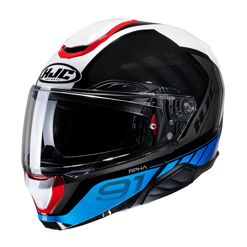 Fibra Casco Hjc Rpha 91 Rafino Blu Rosso 1 Fibra Casco Hjc Rpha 91 Rafino Blu Rosso