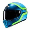 Fibra Casco Hjc V10 Grape Blu Verde
