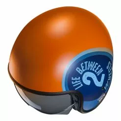 Custom Casco Hjc V30 Harvey Arancio Azzurro 5 Custom Casco Hjc V30 Harvey Arancio Azzurro -Vendite HJC hjc v30 harvey arancio 3