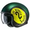 Custom Casco Hjc V30 Harvey Verde Giallo