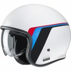 Custom Casco Hjc V30 Osor Bianco Blu Rosso