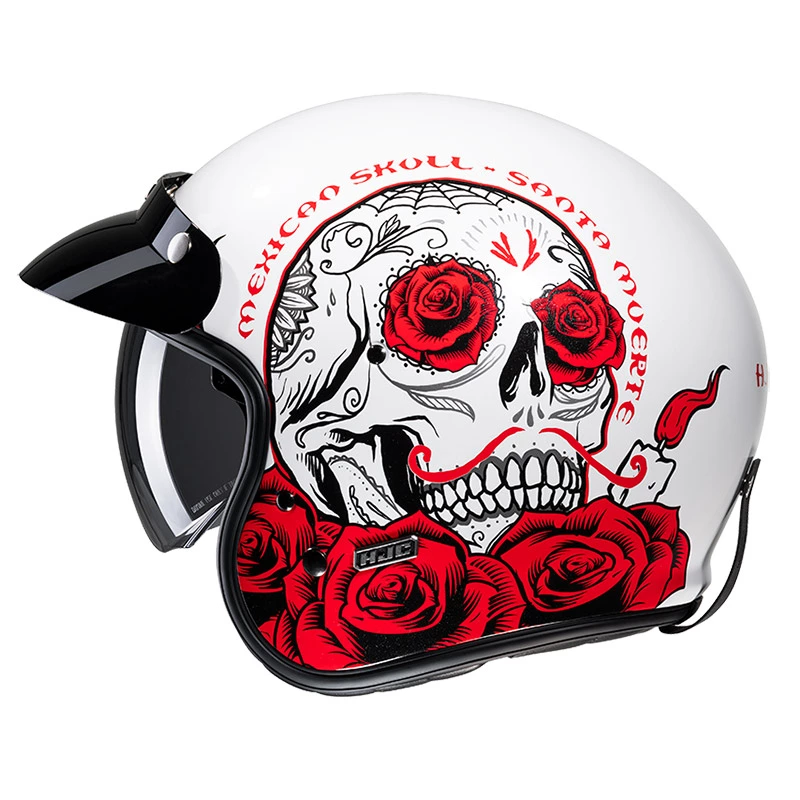 Custom Casco Hjc V31 Desto Rosso Bianco 2 Custom Casco Hjc V31 Desto Rosso Bianco - immagine 2