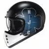 Fibra Casco Hjc V60 Ofera Blu Nero