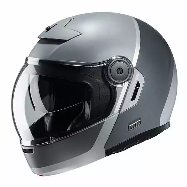 Fibra Casco Modulare Hjc V90 Mobix Grigio 1 Fibra Casco Modulare Hjc V90 Mobix Grigio